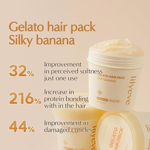 Miniatura 2 de lilyeve REPAIRTURN - Paquete de gelato para el cabello, leche, huevo y proteína para reparación del cabello, mascarilla capilar para alisar las