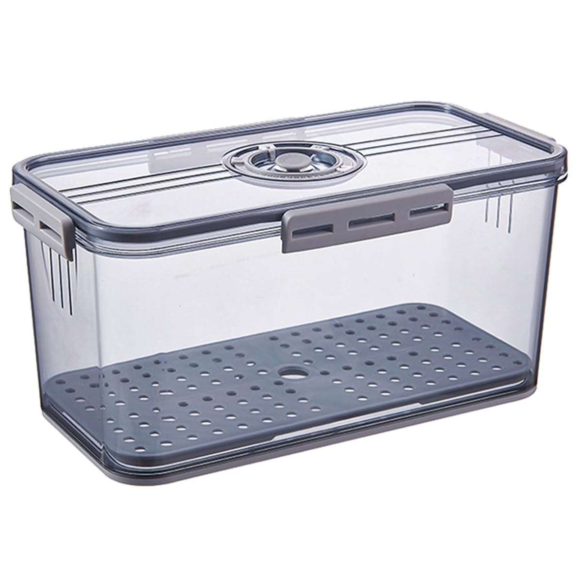 CTRLZS Bread Box Sealing Food Grade Food Storage Container with Snap Lid Time Recorder Vegetable Fruit Baskets Storage Box
