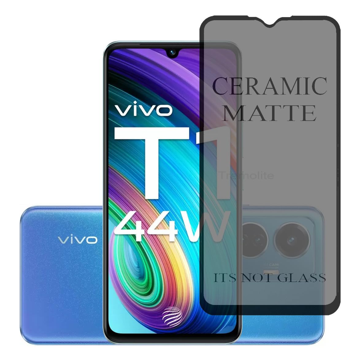 Tremolite Ceramic Matte Unbreakable Flexible Screen Guard Protector for Vivo T1 44W Edge to Edge Full Coverage, Pack of 1 (B0CRLDX67Y) Amazon Price History, Amazon Price Tracker