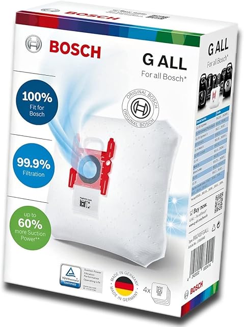 Vacuum Cleaner Bags Typ G All Reference: 17000940 for Bosch Vacuum Cleaner Small Appliance