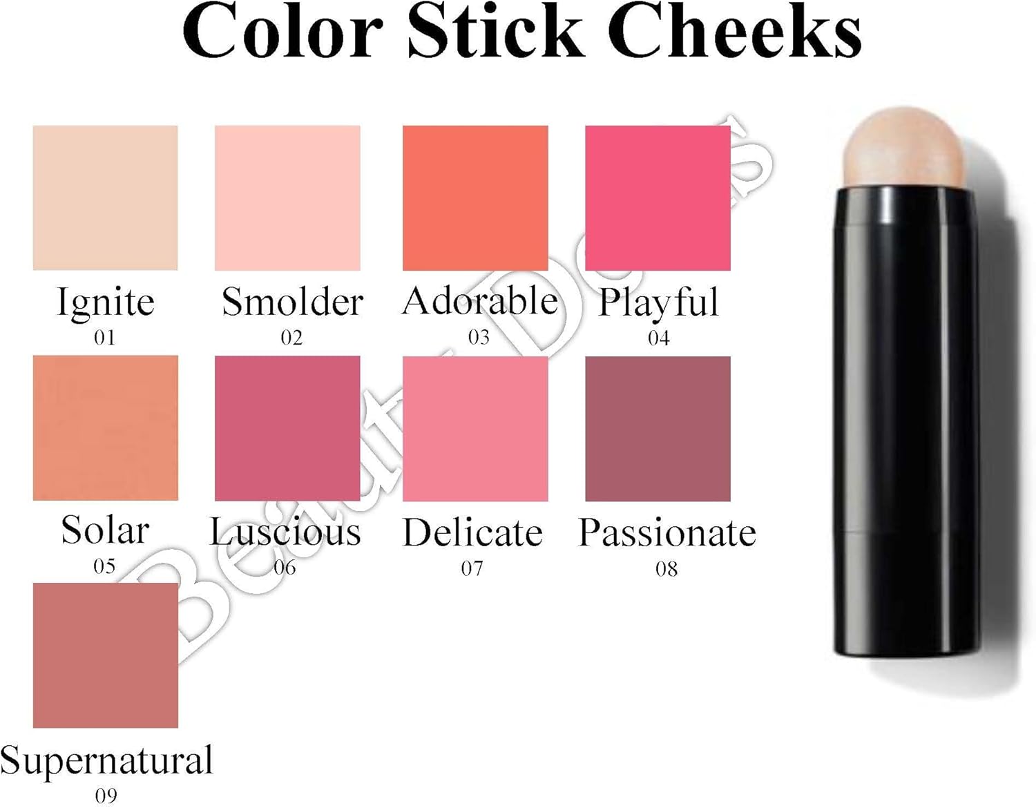Beauty Deals (Passionate) – Colour Stick Retractable Cheek Stick Satin Finish (Passionate)