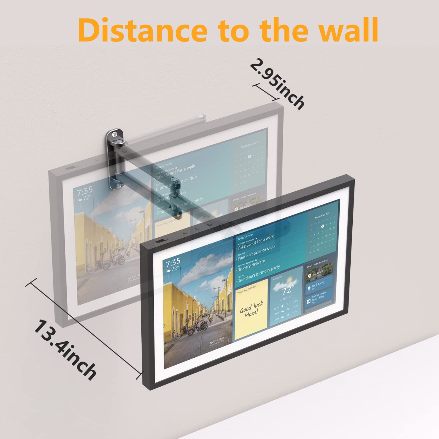 Amazon | Laivli アルミショー15 壁マウント 壁掛けブラケット 吊り