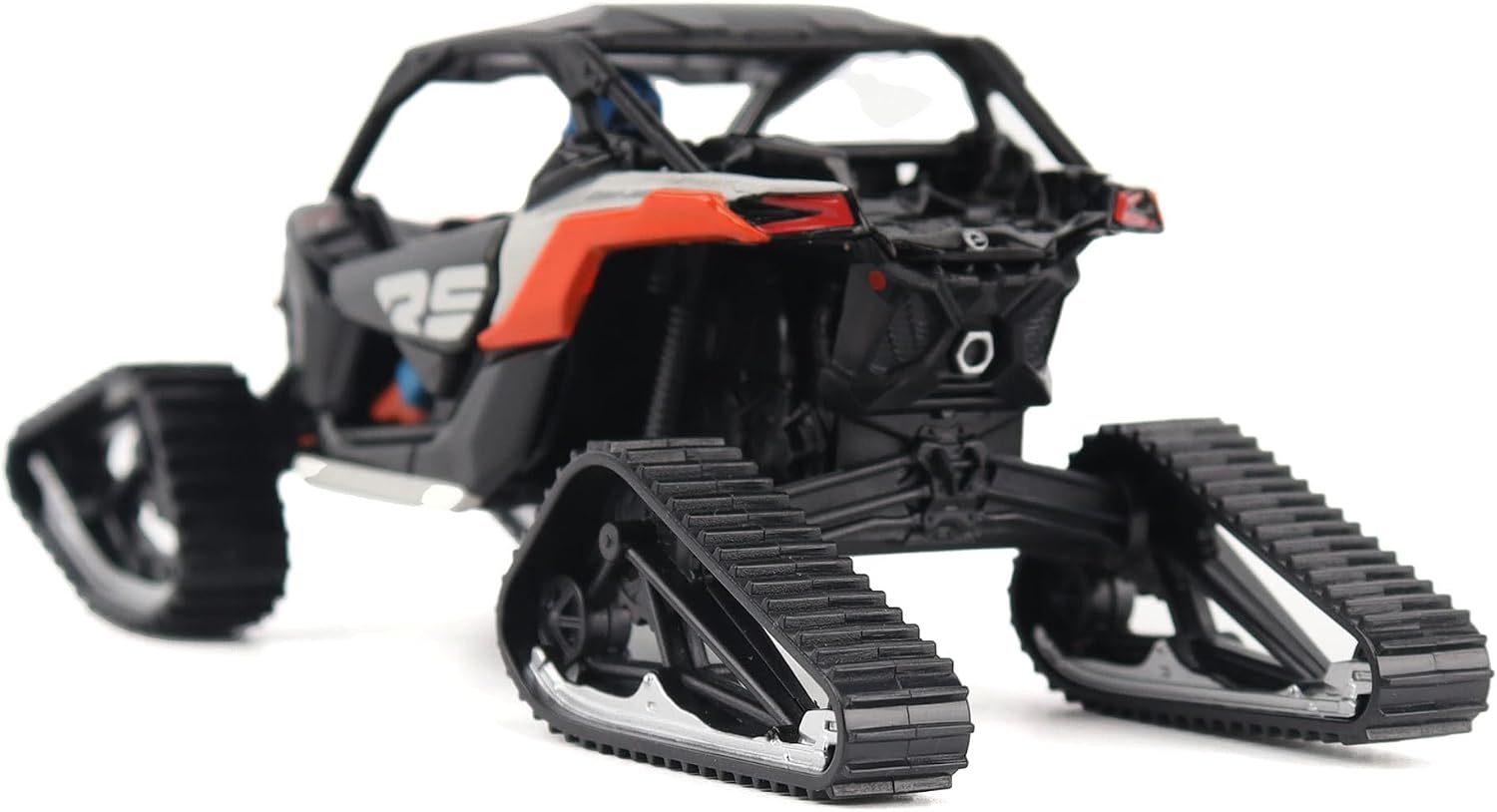 Diecast Masters BRP Bombardier Models 1:32 Scale Diecast Replica Can-Am Maverick X3 X rs Turbo RR Winter Version, Chalk Gray & Magma Red | Item 60004