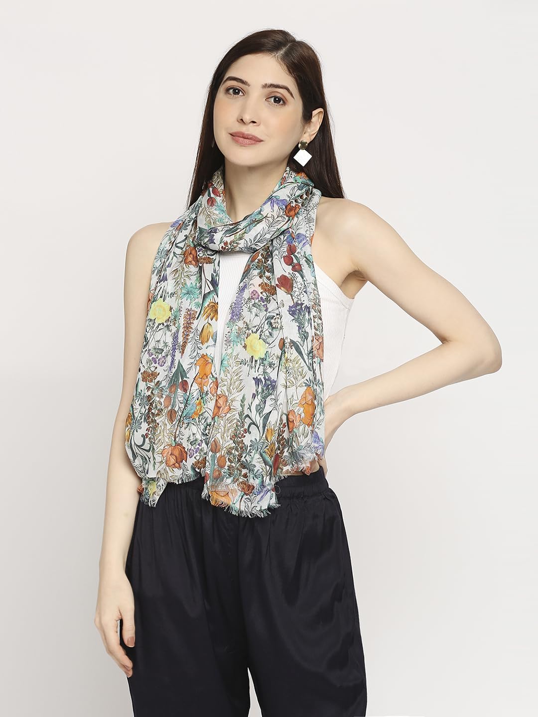 Diwali Sale Cloth Haus India Multicolor Printed Viscose Scarf For Women, Lightweight Soft Scarves Stoles For Summer &Amp; Winter (Size: 183 X 51 Cm) || Pack Of 2 || 4 Diwali Sale Cloth Haus India Multicolor Printed Viscose Scarf For Women, Lightweight Soft Scarves Stoles For Summer &Amp; Winter (Size: 183 X 51 Cm) || Pack Of 2 ||