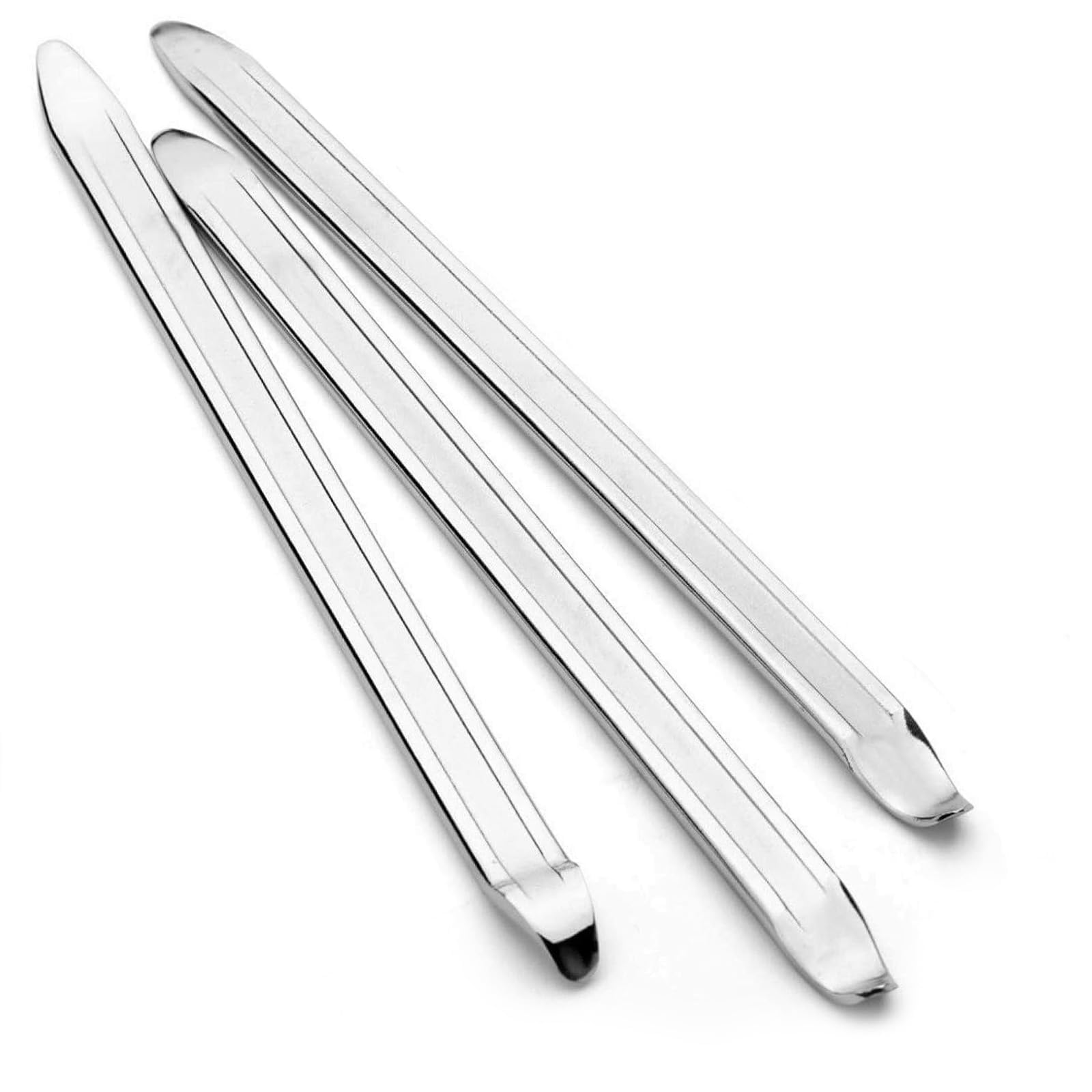 Leylve 3 Stück Reifenheber Fahrrad, 30cm Montiereisen, Reifenmontierhebel aus Hochfestem Stahl, Reifenmontage Werkzeug für Motorrad, Fahrrad, Wagen, Scooter