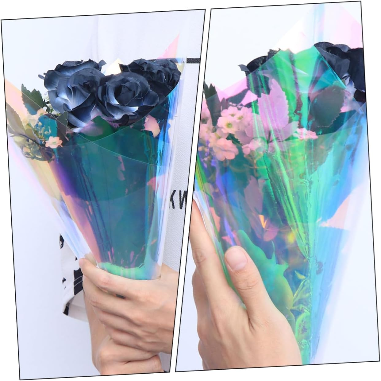 WRITWAA Thick Floral Bouquet Packaging Film Flower Wraps Elegant Flower Wrap Decor