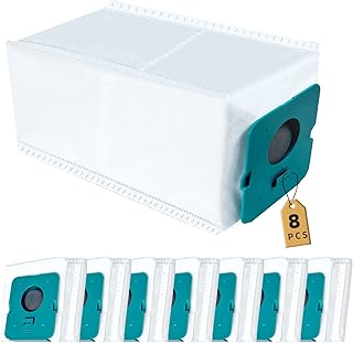 8 Pack VCA-ADB952 Dust Bag for Samsung Bespoke Jet Pro Extra/Complete Extra/Complete/Pet Cordless Stick Vacuum Cleaner Clean Station, 2.5L Large Capacity Auto Empty Clean Station Replacement
