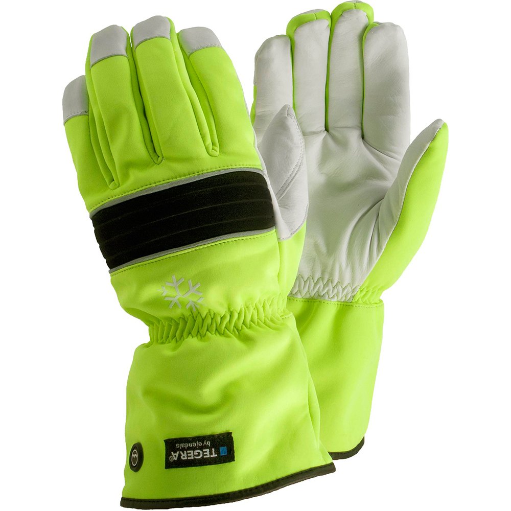 Ejendals 299-10 misura 25,40 cm (10") Tegera 759,46 cm (299")-Guanti in pelle, colore: verde/nero/bianco