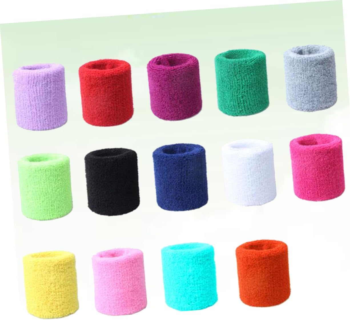14pcs Sweat Absorbent Wrist Protector Solid Wristbands Wristband Wrist Sweatbands for Carpal Tunnel Sports Accessory