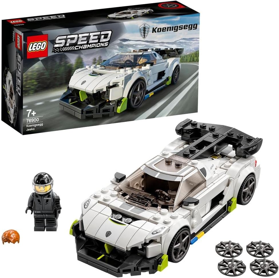 Speed Champions Koenigsegg Jesko 76900 Building Blocks Toy Car Set; Toys for Boys, Girls, and Kids (280 Pieces)