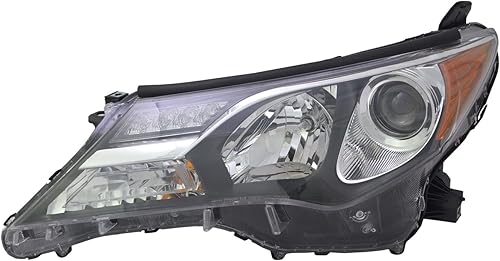 TYC Conjunto de faro delantero izquierdo compatible con Toyota Rav4 2013-2015