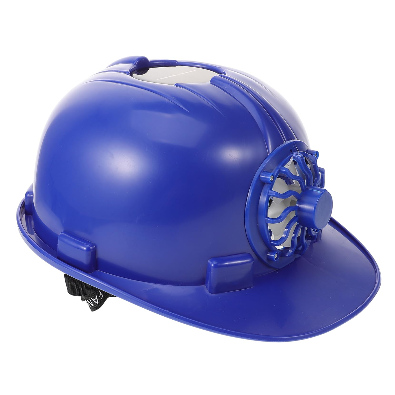 UKCOCO casco elmetto da ventaglio fan del cappello duro Cappello con protezione solare antiscottatura da costruzione da uomo elmetto protettivo plastica Blue