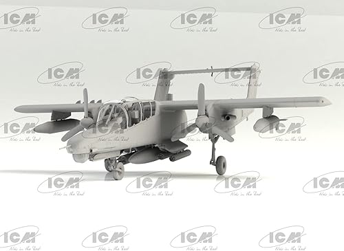 Miniatura 8 de ICM Kit de modelo de plástico (48301) - Avión militar de plástico OV-10D+ Bronco, modelo de avión de ataque ligero y observación - Avión militar de