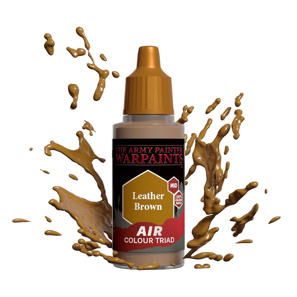 The Army Painter Warpaint Air Leather Brown - Acrylic Non-Toxic Heavily Pigmented Water Based Paint for Tabletop Roleplaying, Boardgames, and Wargames