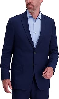 Mens Smart Wash Premium Stretch Classic Fit Solid Suit...