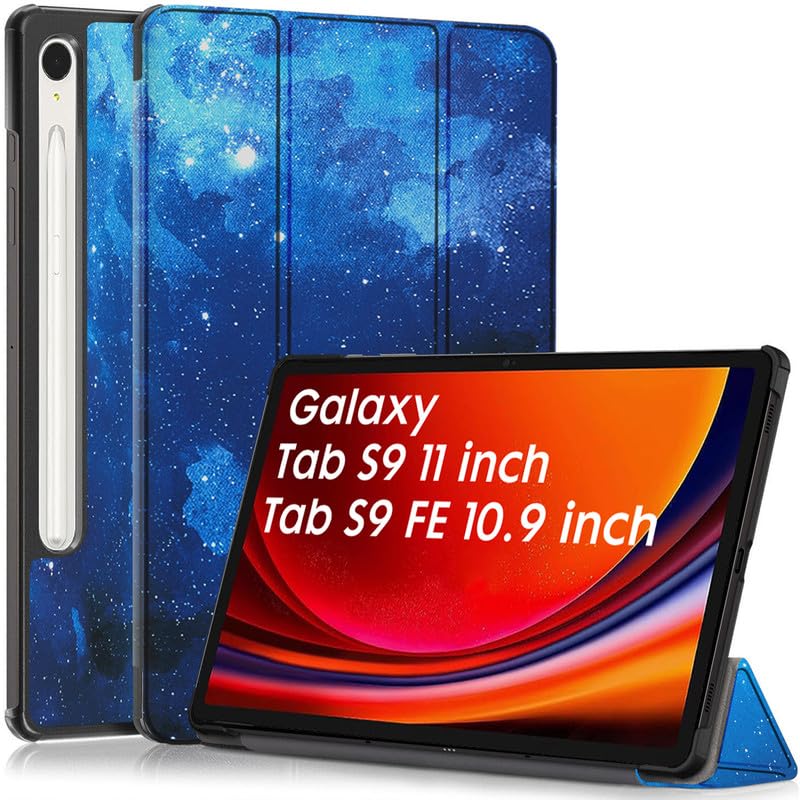 Robustrion Cover for Samsung Tab S9 11"/Tab S9 FE Cover Case 10.9", Flip Stand Back Case Cover for Samsung Galaxy Tab S9 Tablet/Tab S9 FE Tablet Cover [Supports Auto Sleep Wake] - Stars (B0CD1XNRGW) Amazon Price History, Amazon Price Tracker