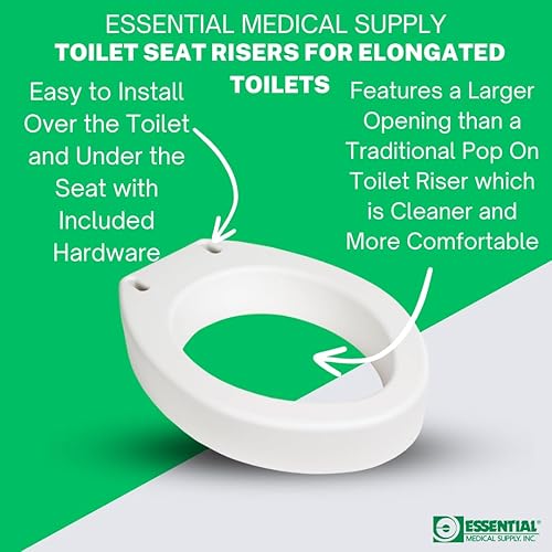 Miniatura 2 de Essential Medical Supply Asiento de inodoro, estándar, B5081, 1