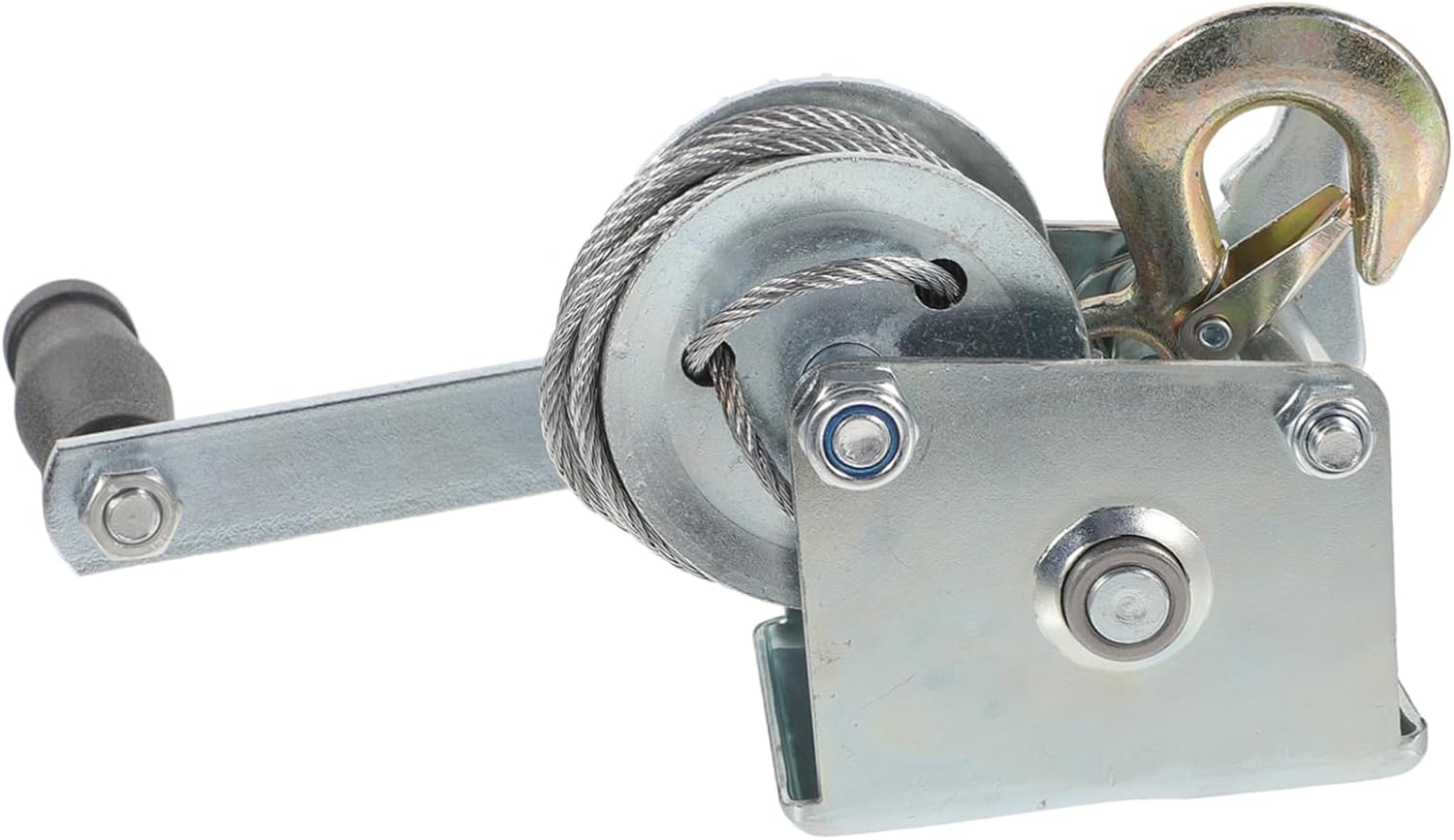 PRETYZOOM 2pcs 500lb Hand Crank Winch Small Winch Towing System Manual Boat Trailer 7m Steel Cable