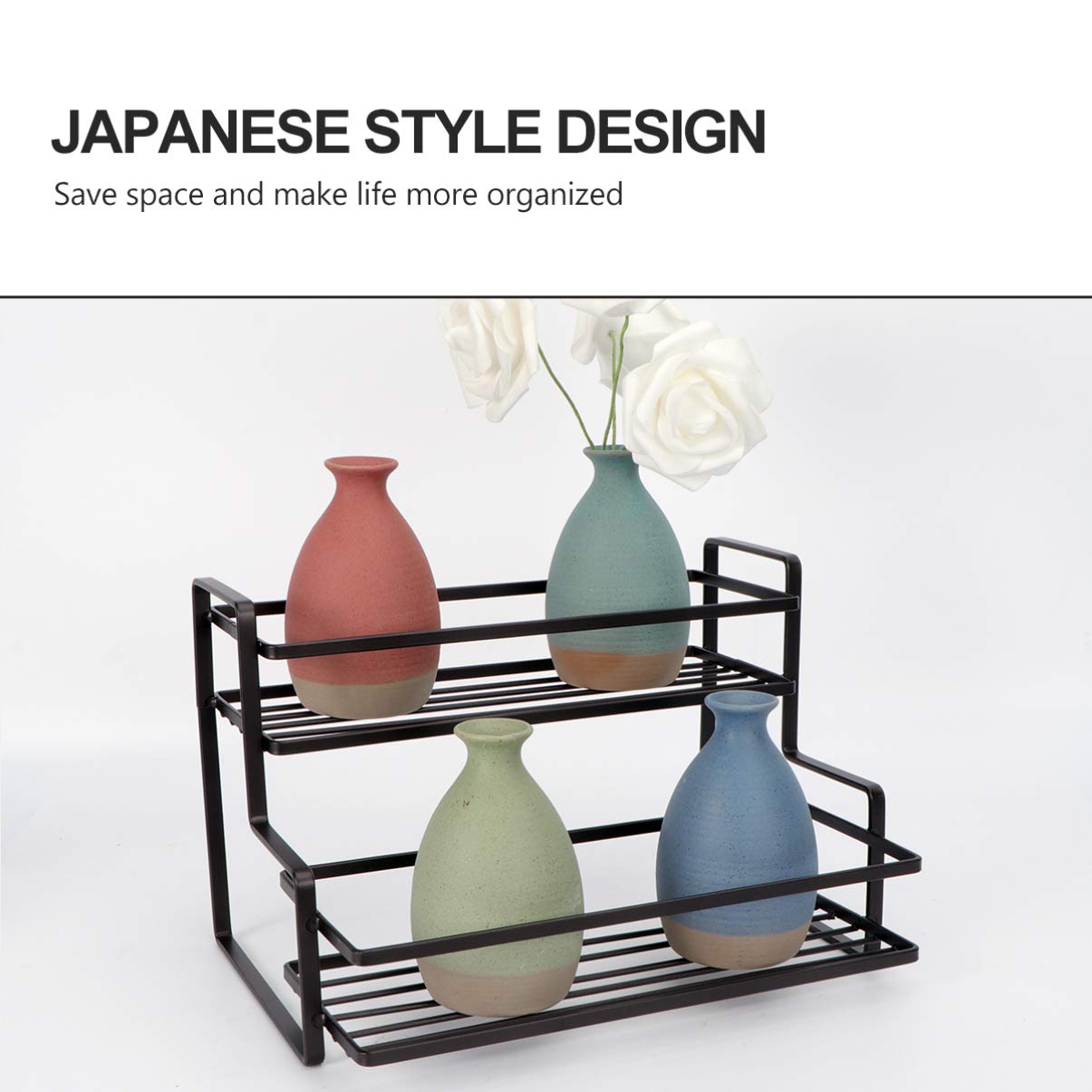 Cabilock Étagère De Rangement Gain De Place Porte-épices Organisateur De Petits Objets Pour Cuisine Étagère Pour Ustensiles De Rangement