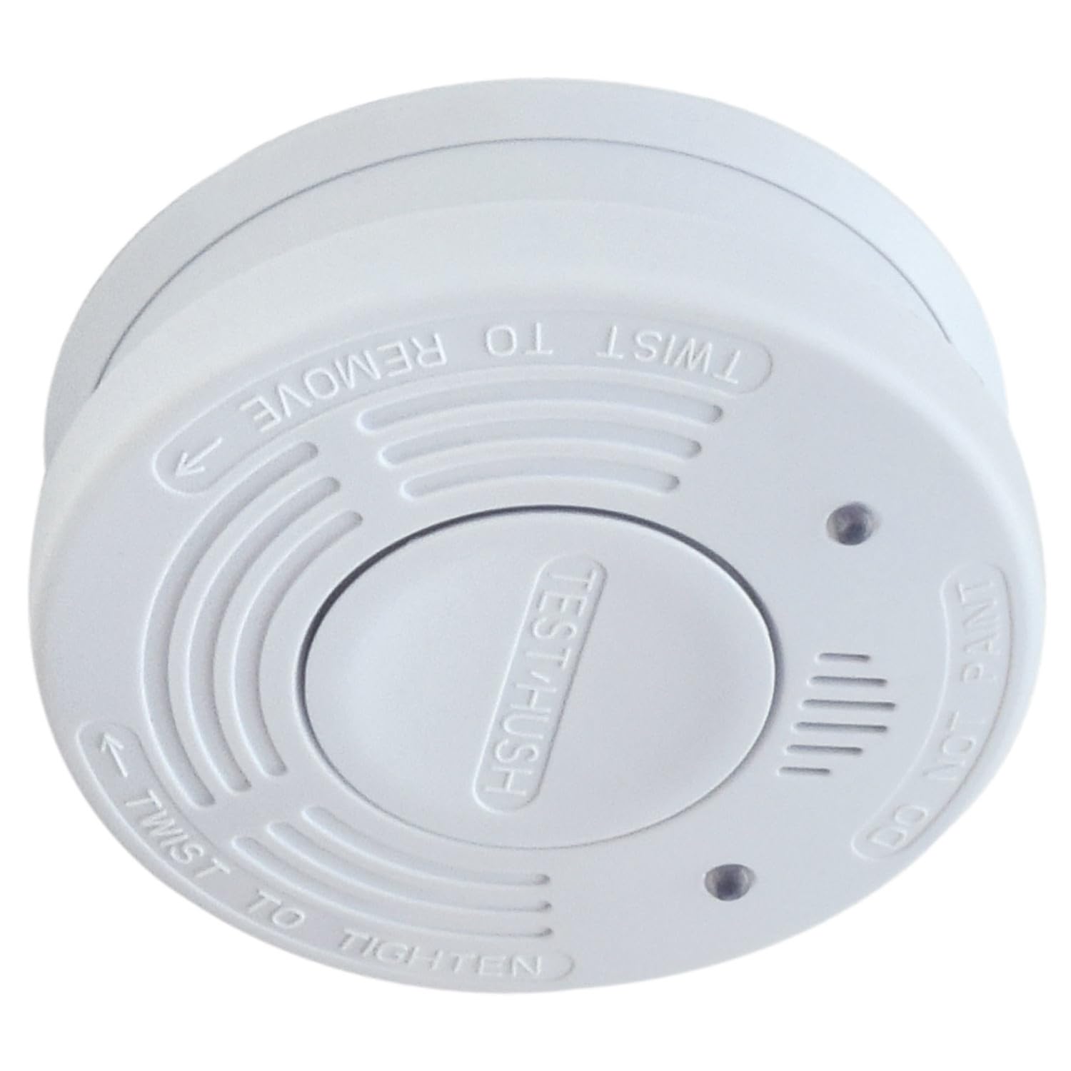10 Year Smoke Alarm with Sealed Lithium Battery & Hush Button | Photoelectric Fire Detector for Home Safety | Easy Install, Low Battery Warning & Test Function – White