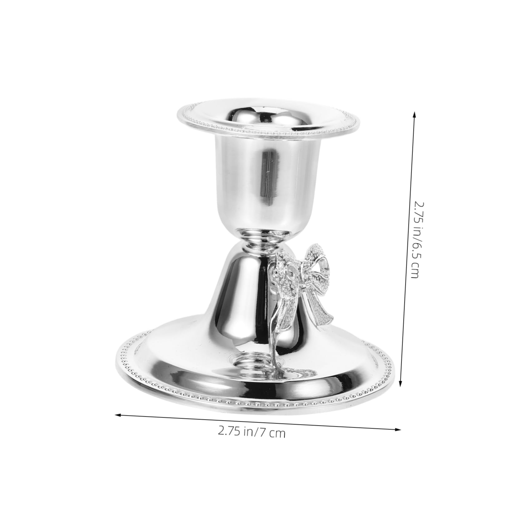 Amazon.co.jp: VINTORKY 2個 リボンキャンドルホルダー テーパー