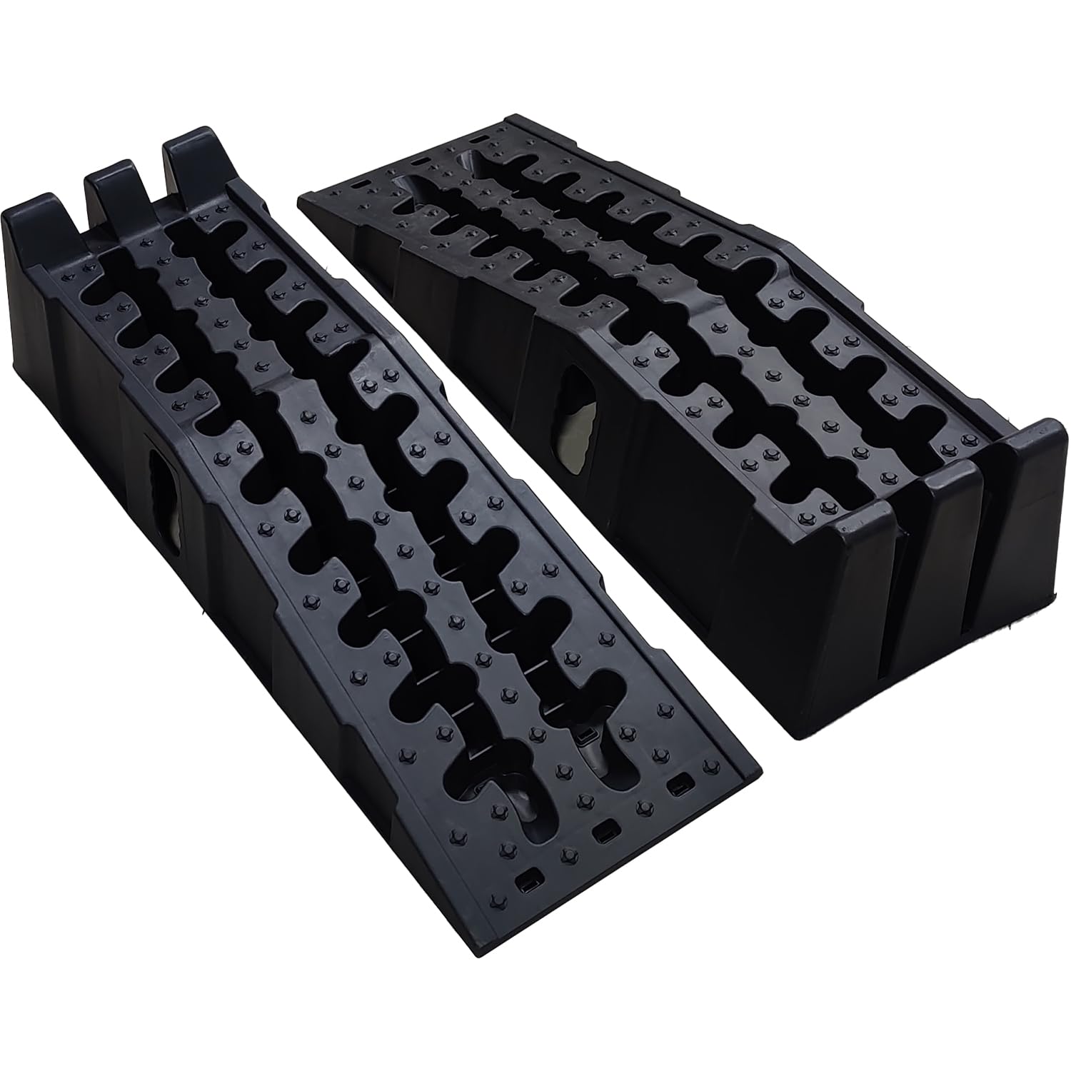 Car Ramps for Oil Changes 6.7" High Lift Vehicle Maintenance, 9000 LBS Jack Support Tire Ramp
