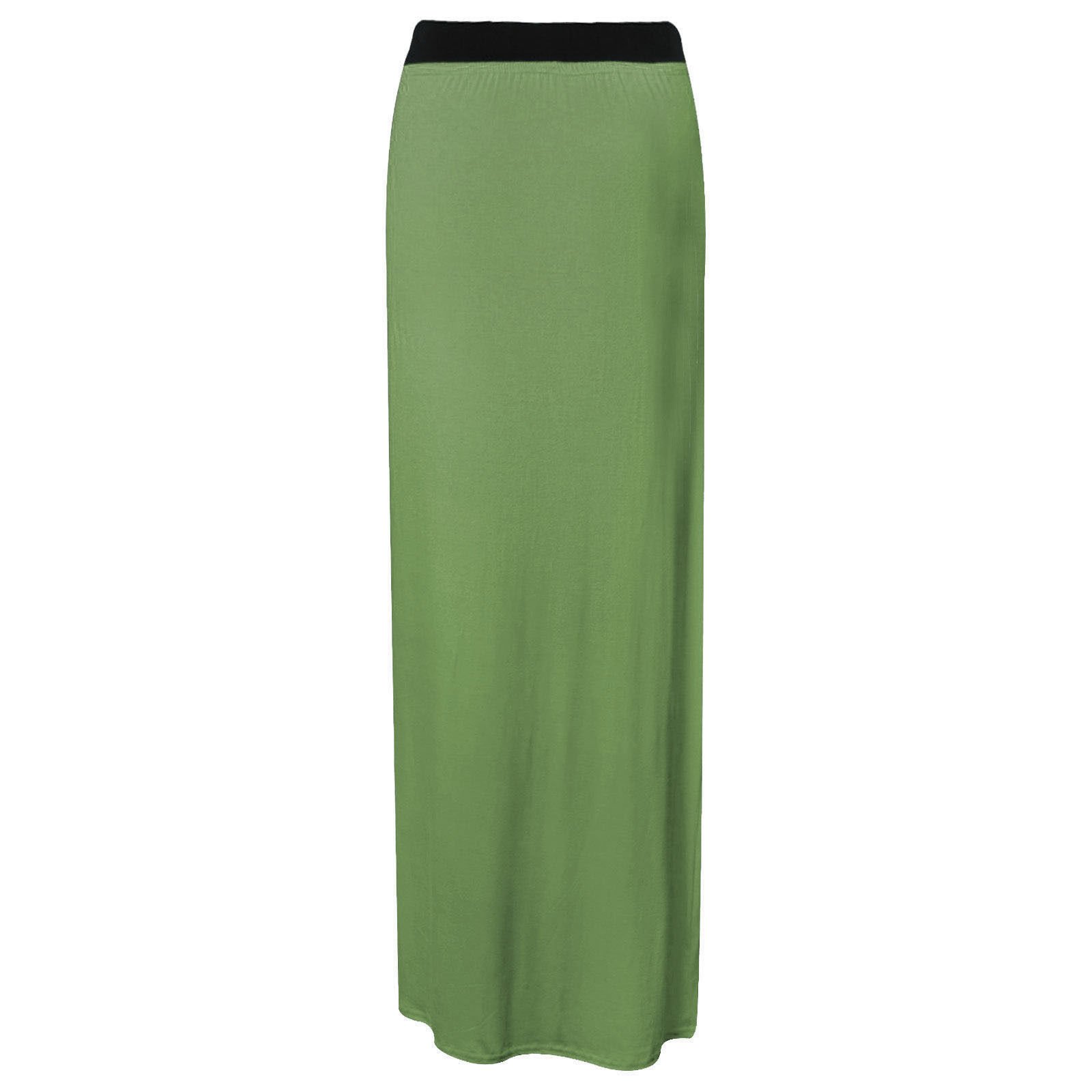 asfashion online Women Gypsy Maxi Skirt Khaki
