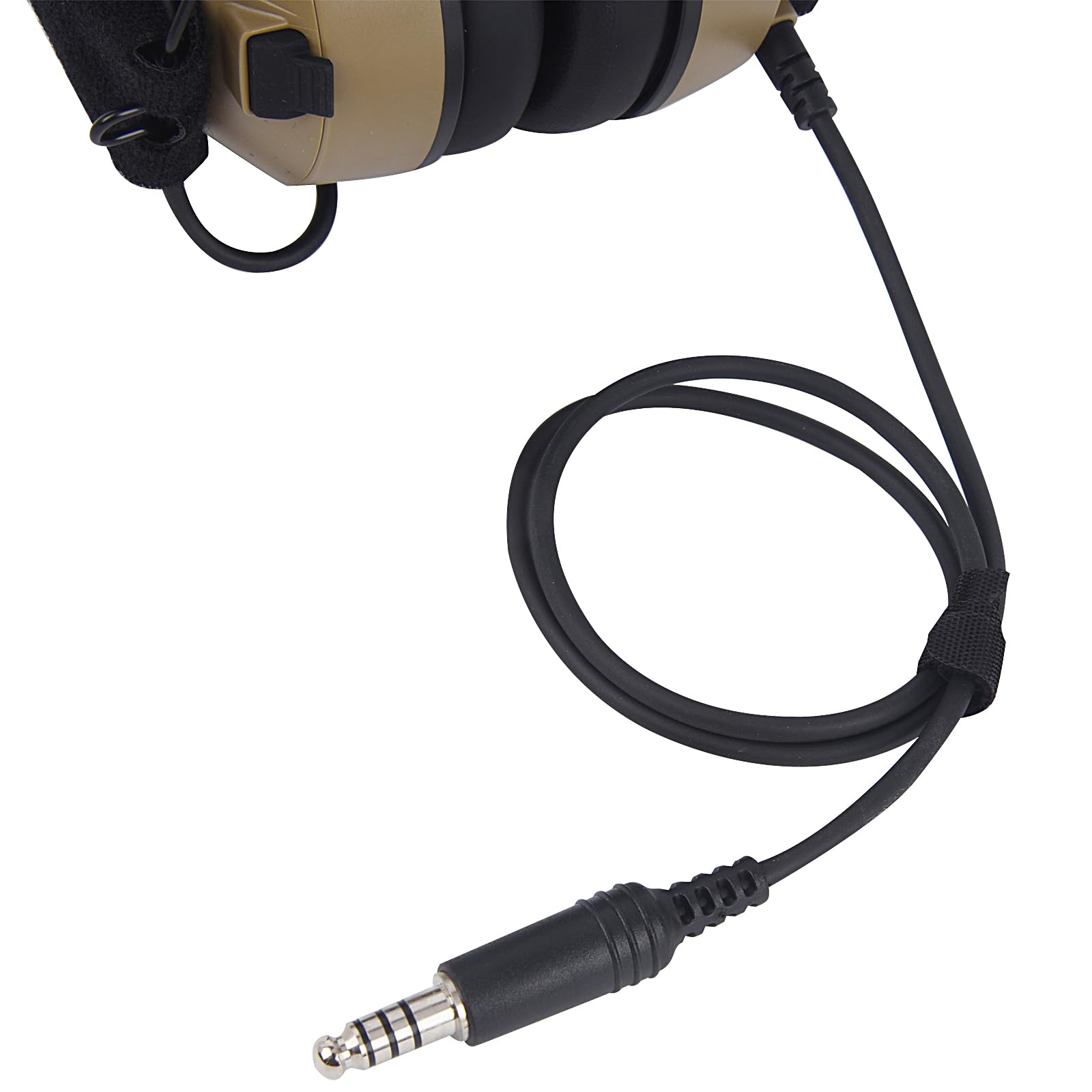 NRR - Auriculares tácticos de comunicación con cancelación de ruido de 26 dB con micrófono U94 Ptt Boom para Motorola gp328plus ex500 Retevis RT29 RT48 NR30 Ailunce HD1 (OTAN US Wired)