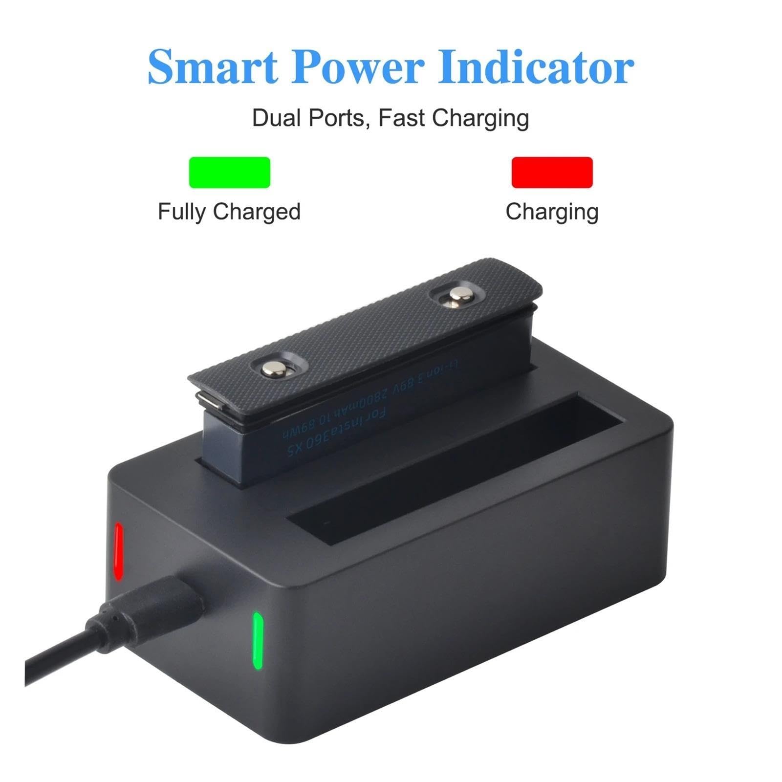 Caricabatteria, Compatibile Con X5 2800mAh 2 Slot