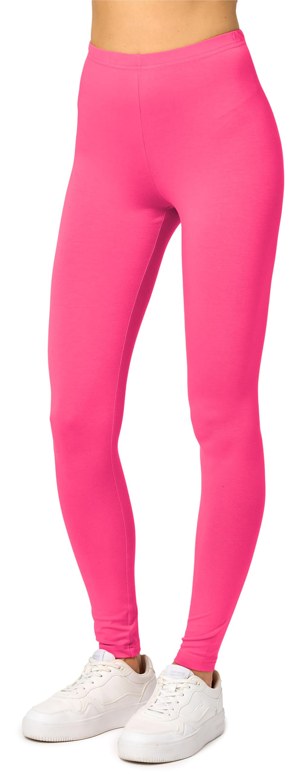 Merry Style Women's Leggings Long MS10-143 (Pink, L)