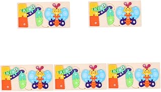 Toyvian 5 Conjuntos De Quebra-Cabeça Montessori Quebra-Cabeça De Animais Em Crescimento Quebra-Cabeças De Crescimento De Animais Processo De Crescimento De Animais Brinquedo De