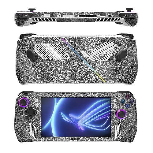 Image of MightySkins Glossy Glitter Skin Compatible with Asus ROG Ally - Floral Lace | Protective, Durable High-Gloss Glitter Finish | Easy to Apply