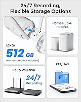 Vista 7 de REOLINK 4K Home Security Camera, 2.4/5GHz WiFi Outdoor Camera, Plug-in Power (DC 12V/1A), Human/Vehicle/Pet Detection, Color Night Vision, Two-Way