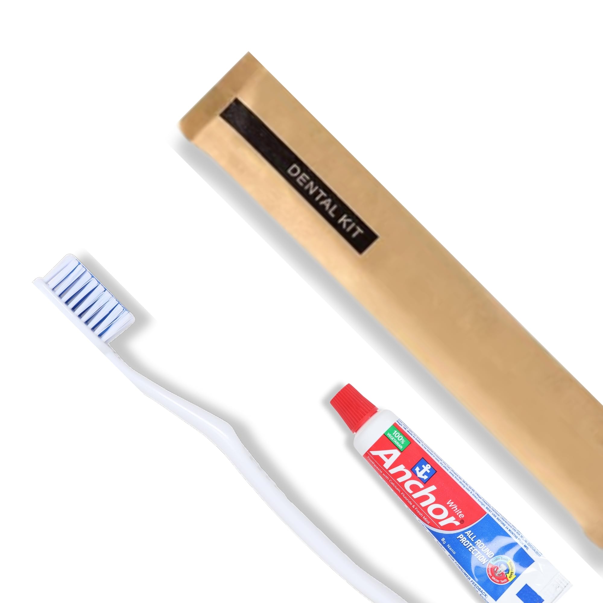 Purely Serene Hotel Dental Kit in Bio-Degradable Kraft Paper Pouches - Pack Of 100 | Hotel Toiletries with 1 Manual Tooth Brush & 8gm Tooth Paste | For Hotels, Resorts, Guest Houses & Air BNBs (B0DBLXNMFD) Amazon Price History, Amazon Price Tracker