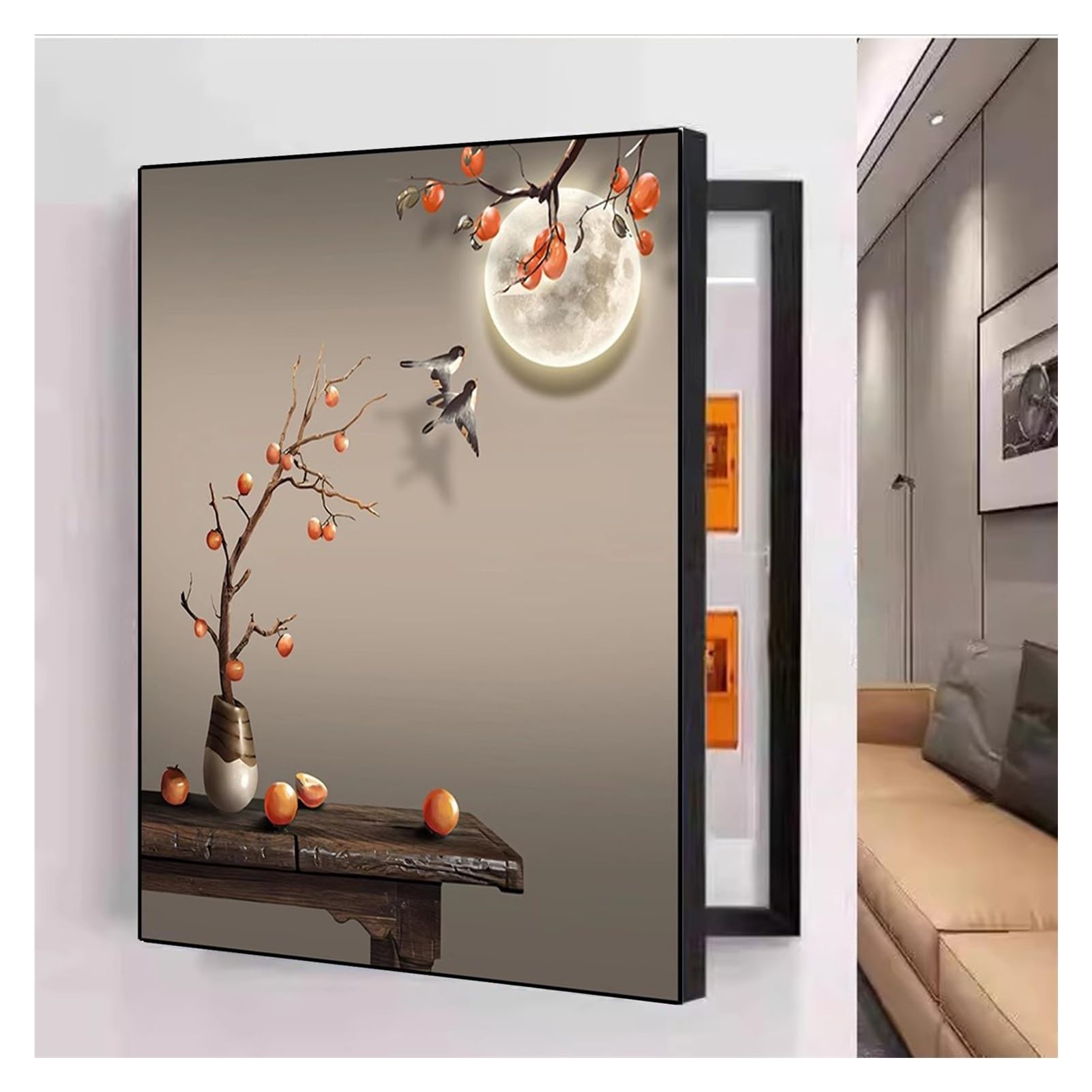 Cachette des peintures pour compteur mural vertical 40 x 50 cm