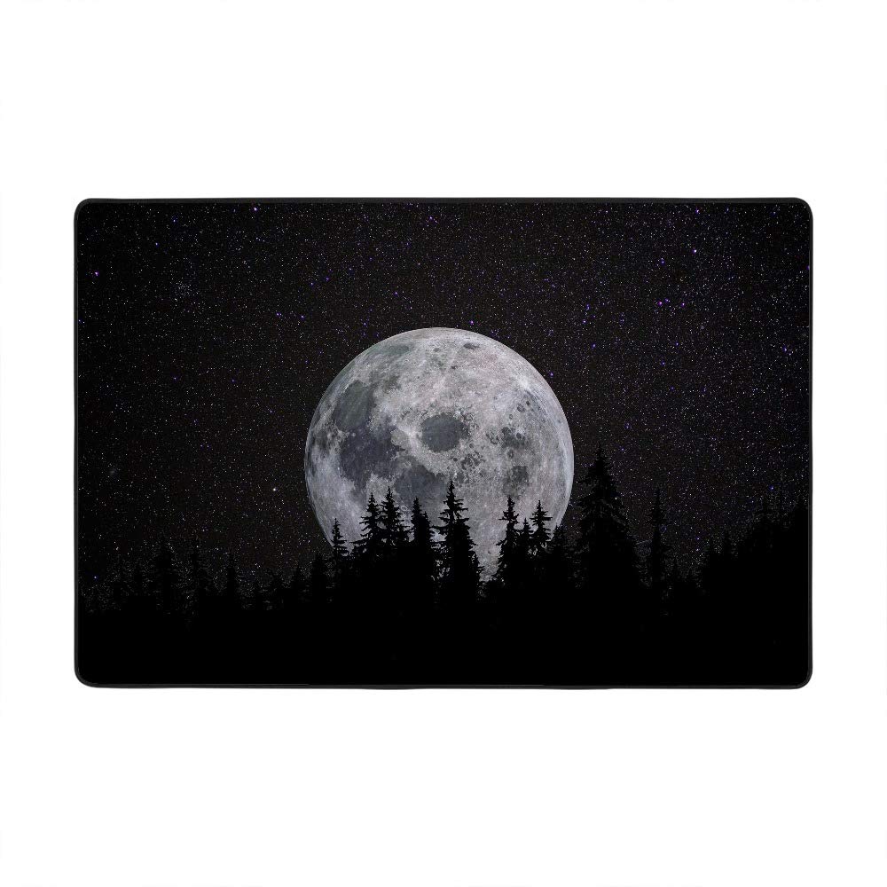 Tapis de salon lune étoilée pour réchauffer un sol froid de séjour