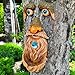 Mood Lab Tree Faces Decor Outdoor - Old Man Bird Feeder - Tree Hugger Garden Decoration - Yard Art Statues