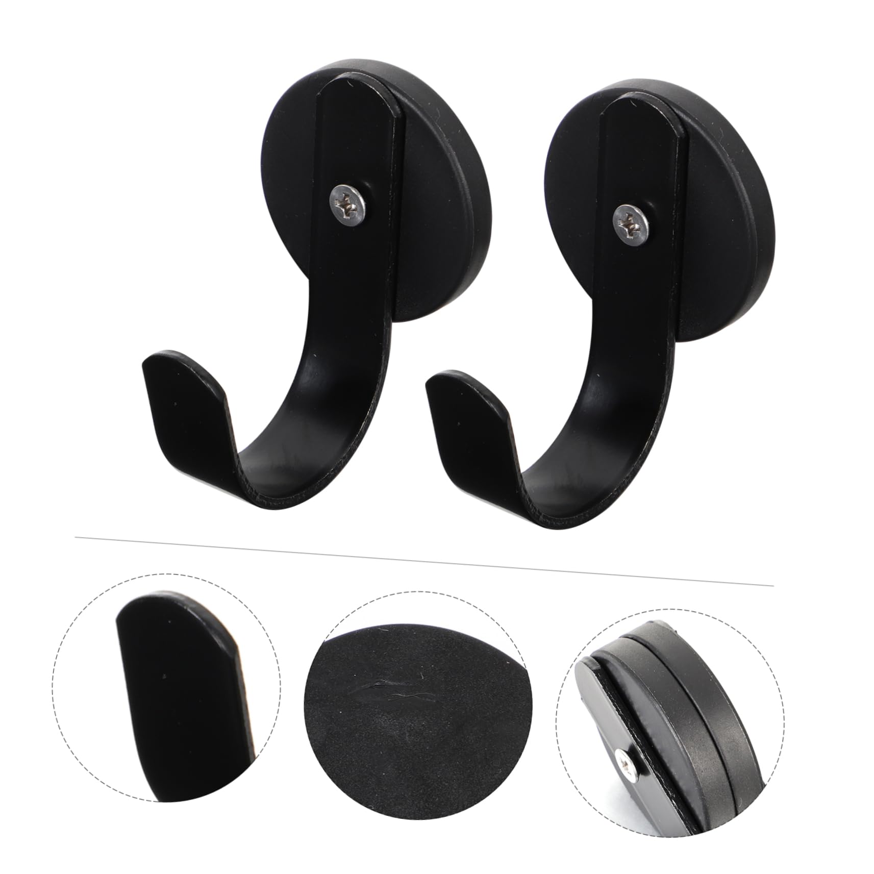 SOLUSTRE 4piezas Gancho Magnético Multifuncional Soporte Para Decoraciones Toallas y Diseño Compacto y Resistente Para Colgar Coronas Llaves y Ropa Almacenamiento Práctico Hogar y Cocina