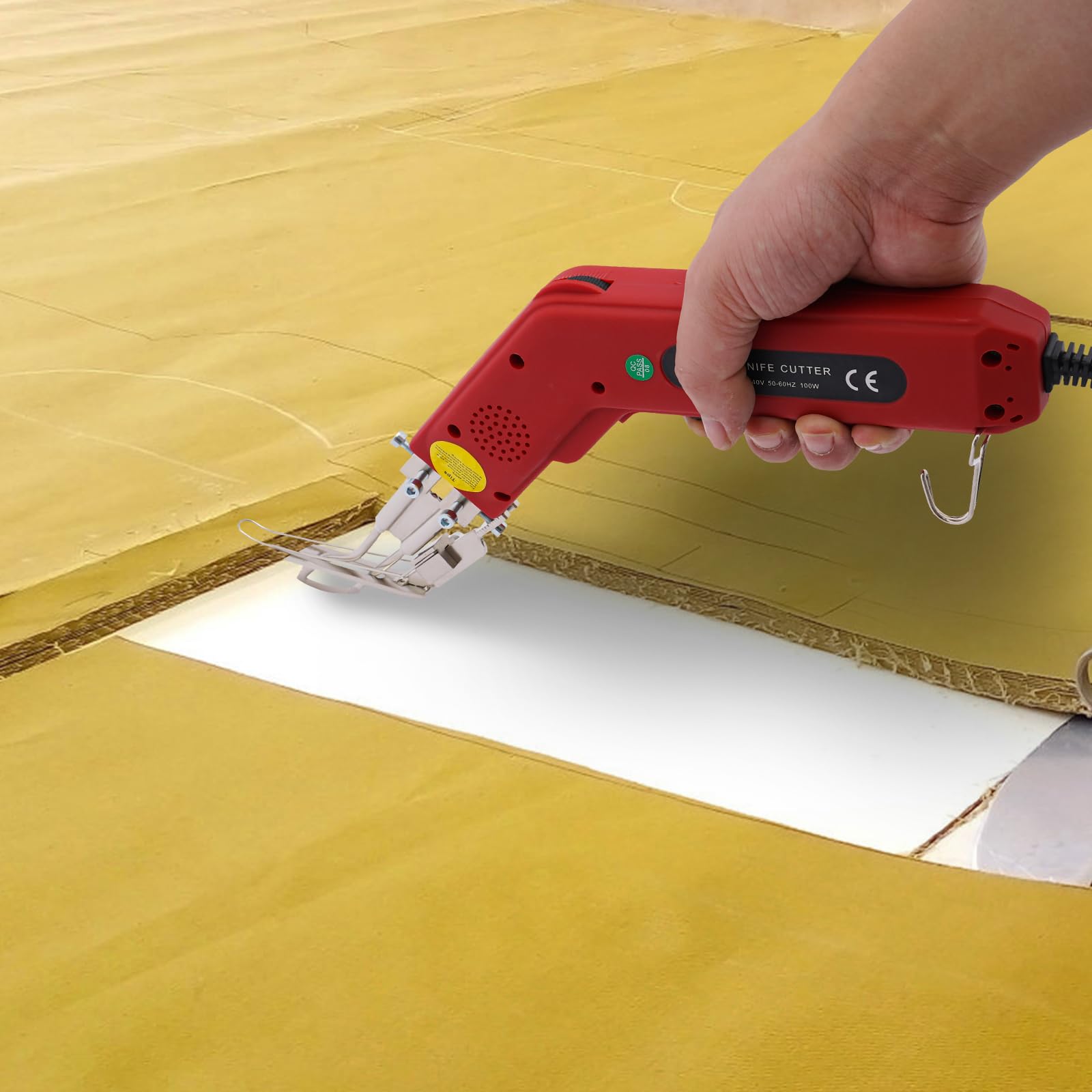 100W Styroporschneider, 220V Elektrische Heißmesser Schaumschneider Tragbar Hand Heißschneider, Heißmesser-Seilschneider für Indoor und Industrielle Arbeiten Verwendet Werden