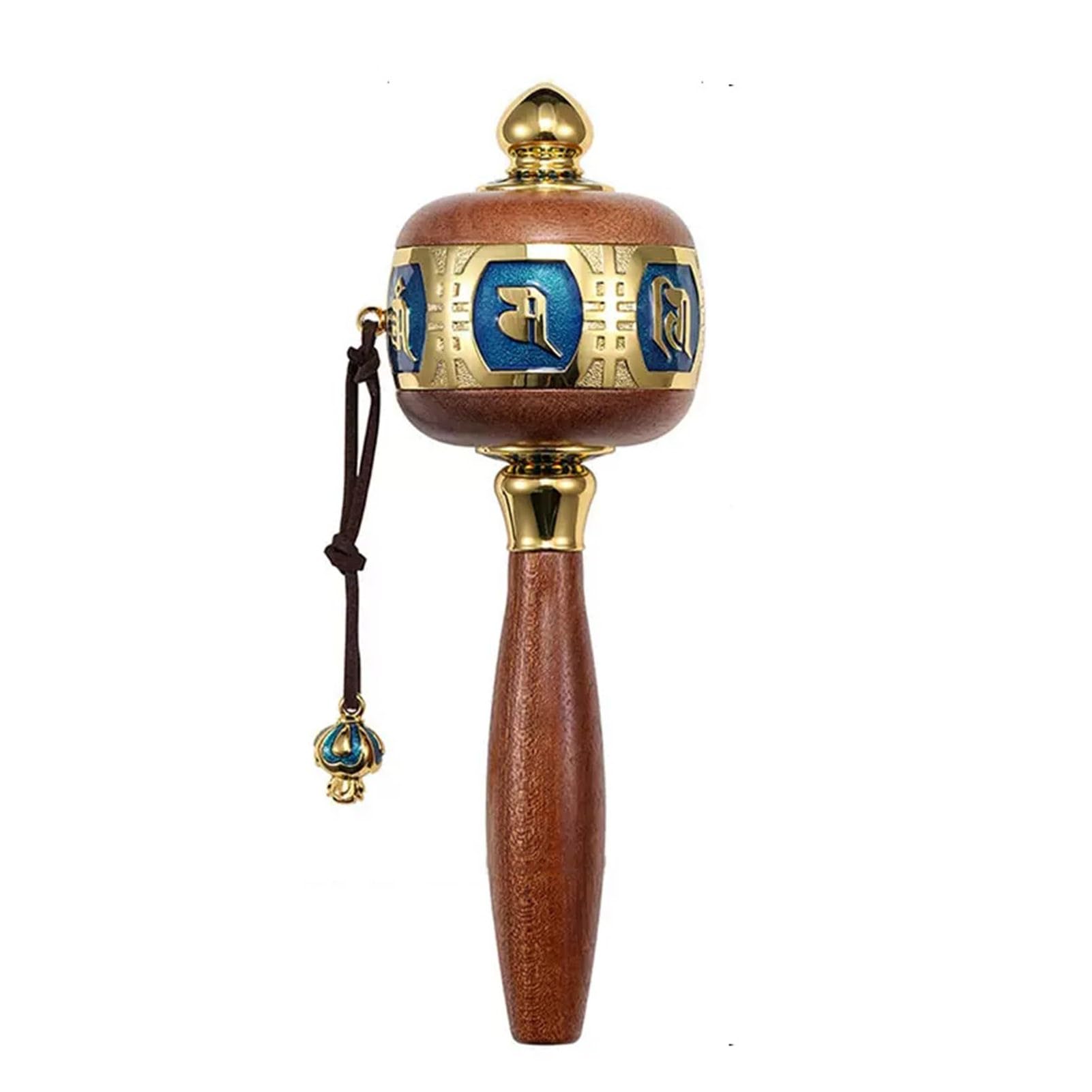 VHJdtE Prayer wheels, Wheel Tibetan Buddhist Hand Held Prayer With 6-Character Truth Multicolor(Blue)