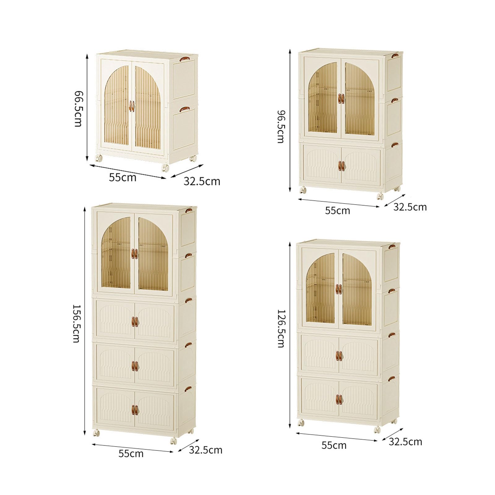 Organizzatore Di Attrezzi Impilabile, Organizzatore Di Vestiti Per La Casa Pieghevole, Materiale Pp, Larghezza Laterale Di 55 Cm, ​​Con Porta Magnetica Universale E Organizzatore Pieghevole 3-layers