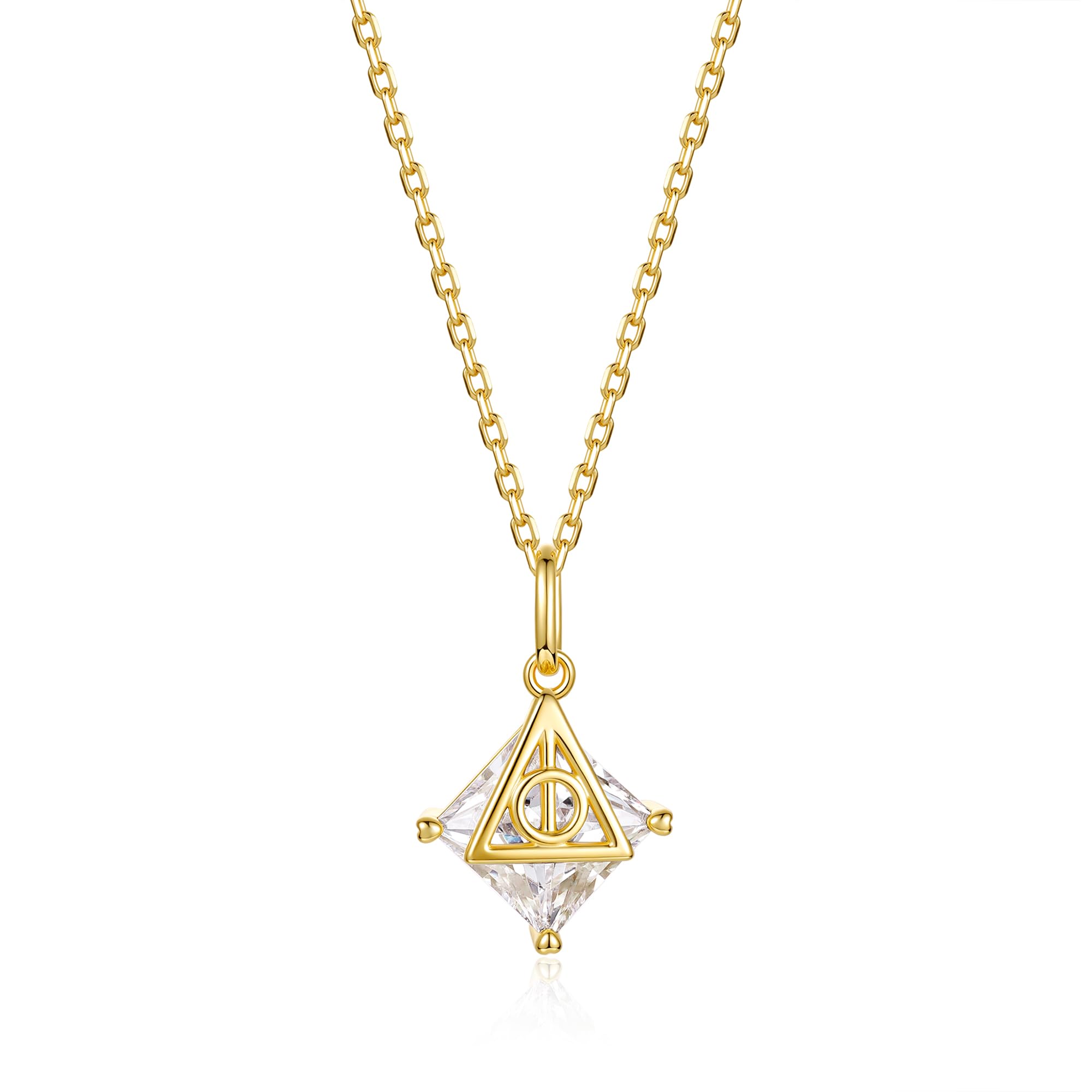 FANCIME Harry Potter Collaboration, naszyjnik Insygnia Śmierci, biżuteria, prezent dla kobiet, dziewcząt