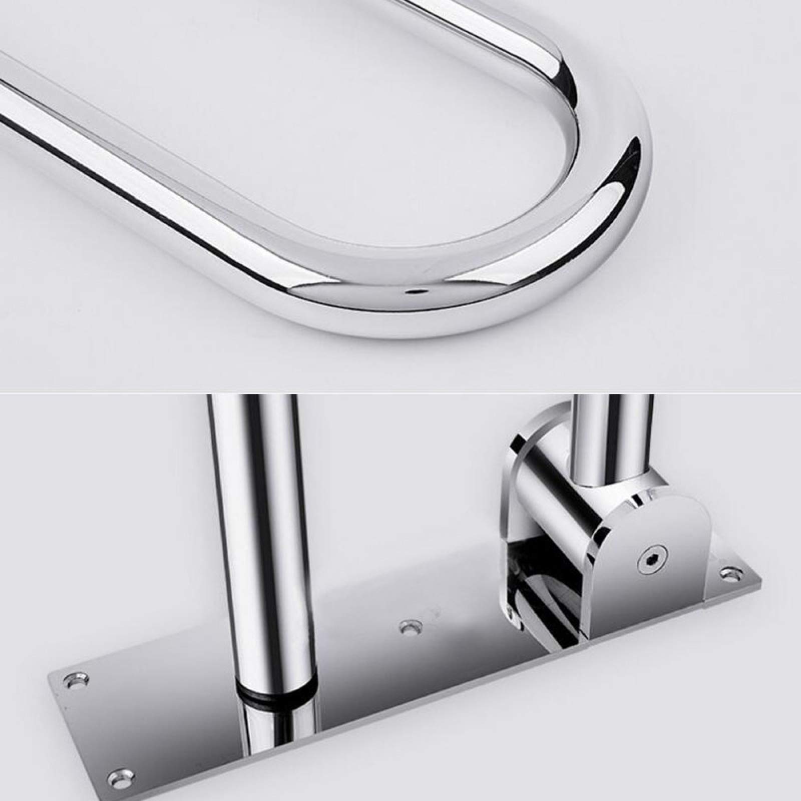 Barra de Apoyo de Seguridad de Pared, Barra de Apoyo Plegable, Barra de Apoyo para discapacitados y Personas Mayores, Acero Inoxidable, 70 * 25 cm