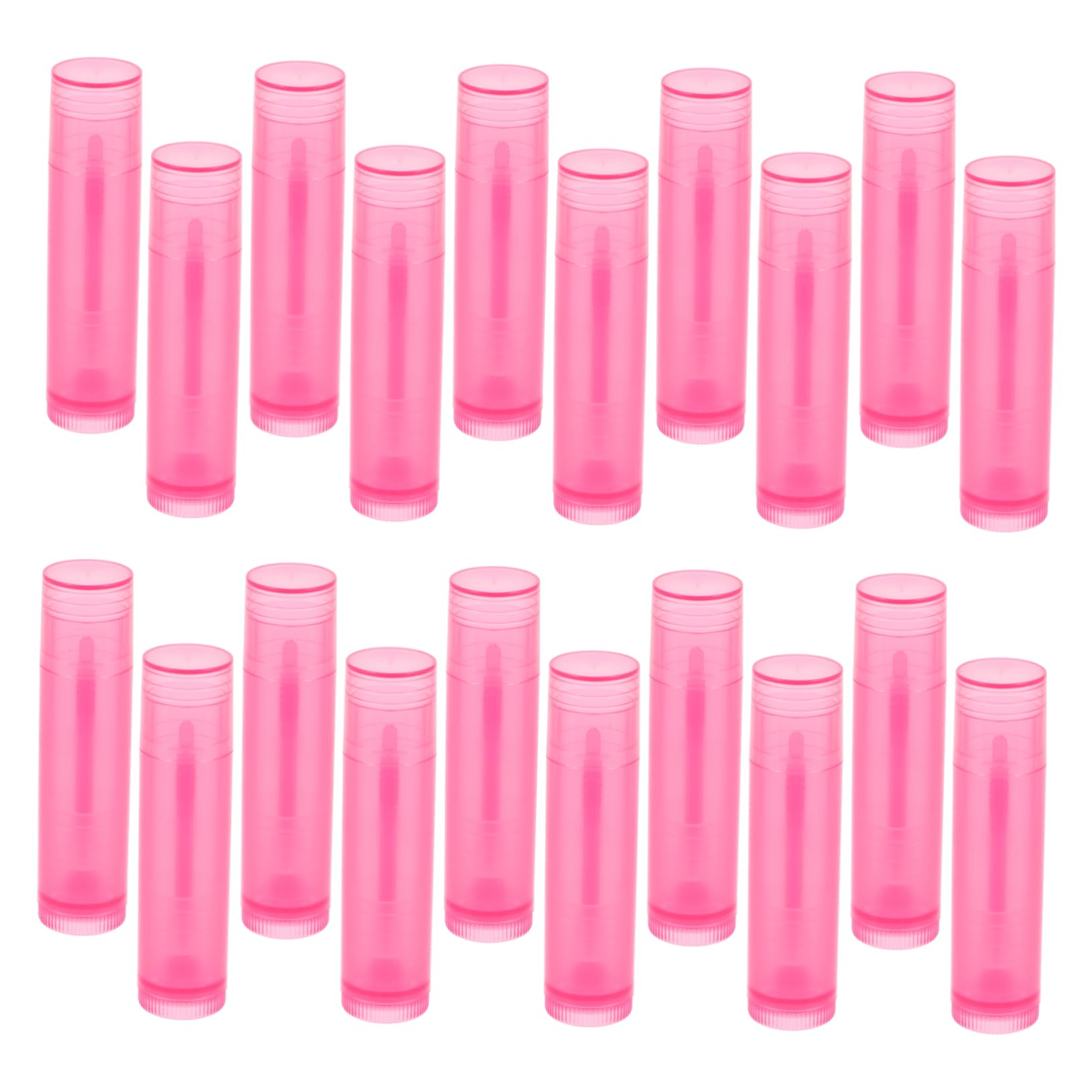 Selbstgemacht Lippenbalsam Hülse 5g Pe 20 Stück für Reise Rosa