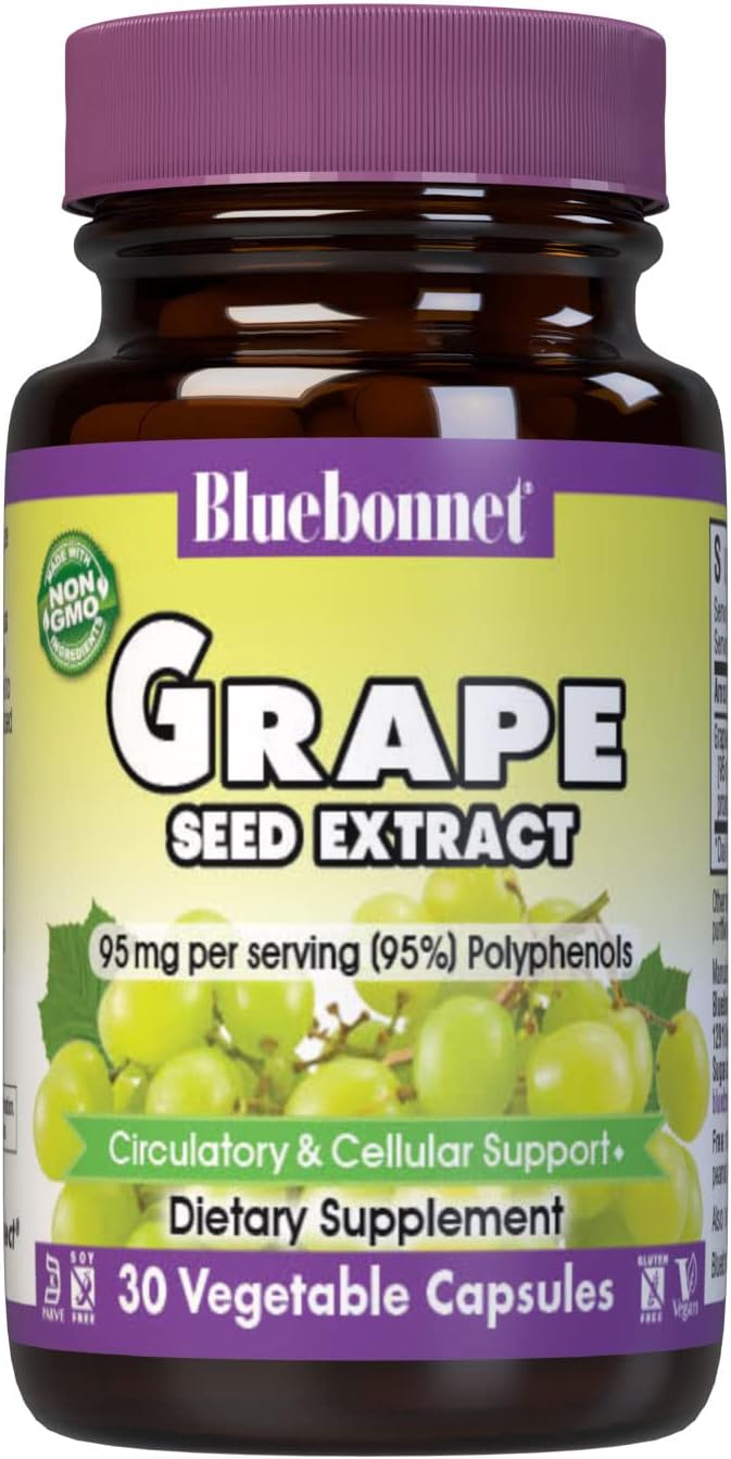 Bluebonnet Nutrition Blue Bonnet Grape Seed Extract, 30 ct