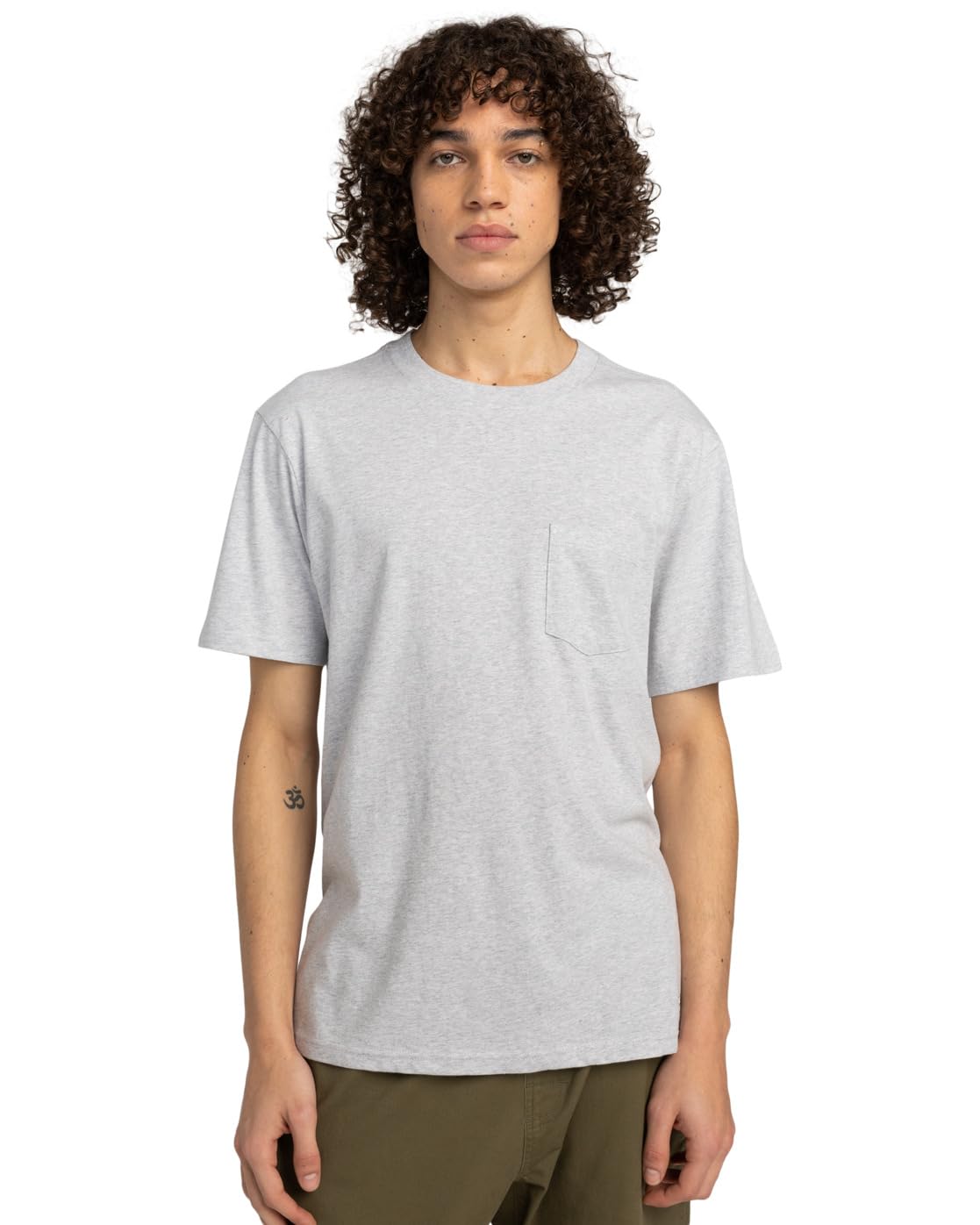 Element Icon - Short Sleeves Pocket T-Shirt - Men - Grey.