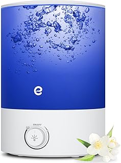 Humidifiers for Bedroom, Esemoil 2.5L Cool Mist Ultrasonic Air Humidifier with Top Fill & Quiet, 360° Nozzle, BPA Free, 25 Hour Diffuser with 8 Color Light & Auto Shut-off for Home Baby Nursery Plants