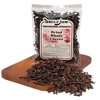 Dried bulk whole cloves are used for Thai, Indian, and Asian food cooking, herbal tea, potpourri, and aromatic and richly flavored fragrance herbs 25 grams 0.88, Ounces