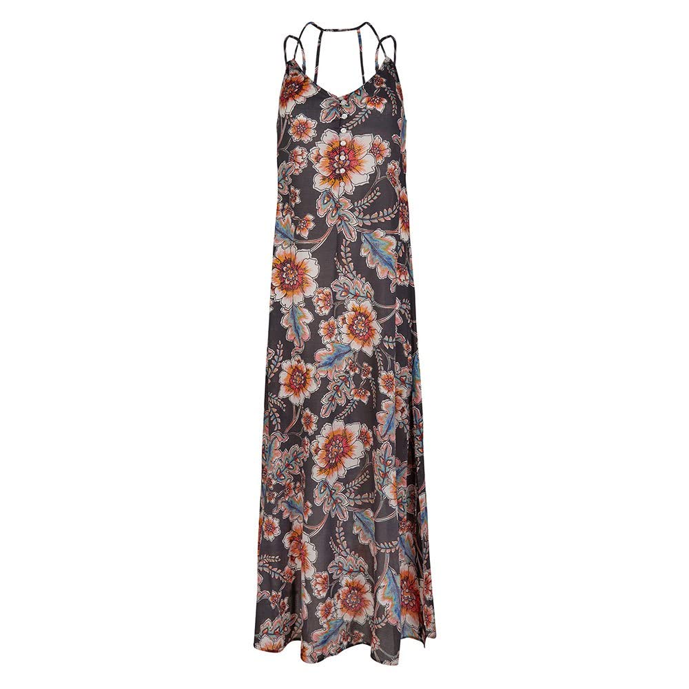 O'Neill Long Dress - Mix And Match Women's , Black with red, S
