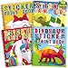 4PCS Crafts for Kids Ages 4-8 Sticker Paint Books - Includes Unicorn Dinosaur Llama and More Animal Designs Gift Party Create 40 Pictures